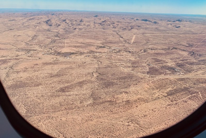 Namibia aus dem Flugzeug