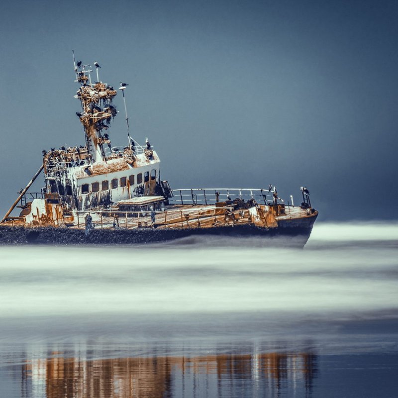 Schiffswrack an der Skeleton Coast