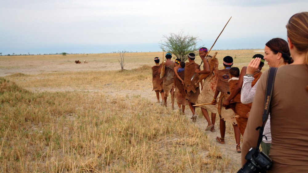 Volk der San erleben im Kalahari Game Reserve