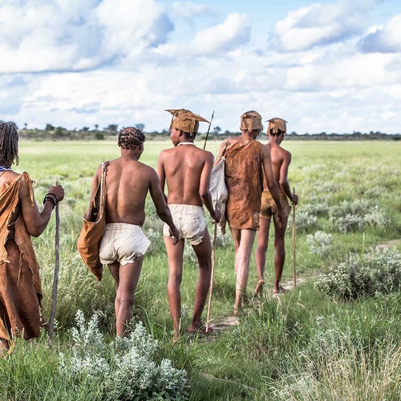 Besuch der Masai in Botswana