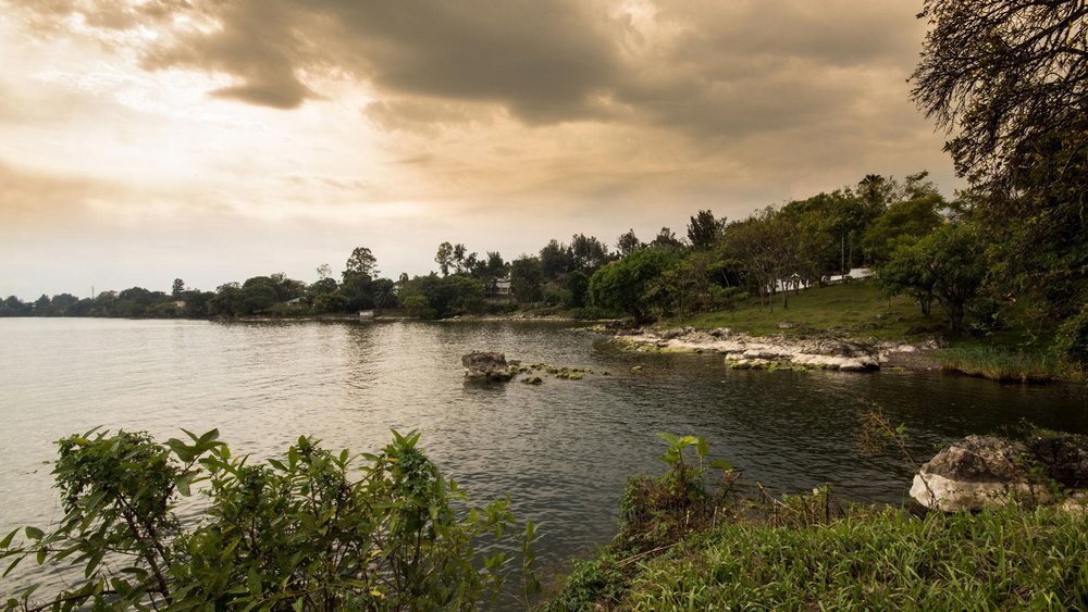 Ufer des Lake Kivu
