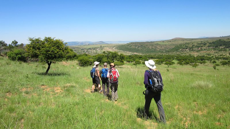 Wandern in den Battlefield in KwaZulu Natal