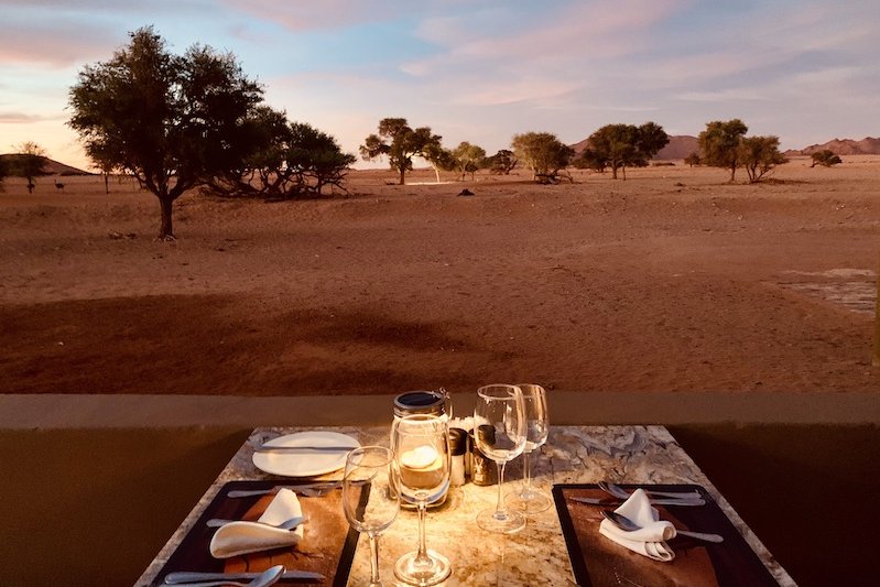 Dinner auf Afrika Reise