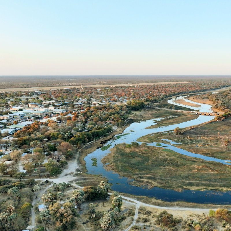 Blick über Maun