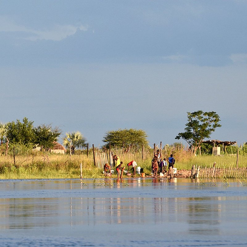 Uferstreifen in Rundu