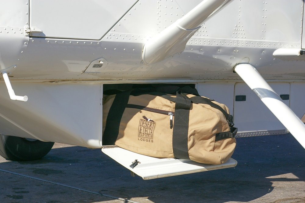 Gepäckbestimmungen für Kleinflugzeuge im Okavango Delta