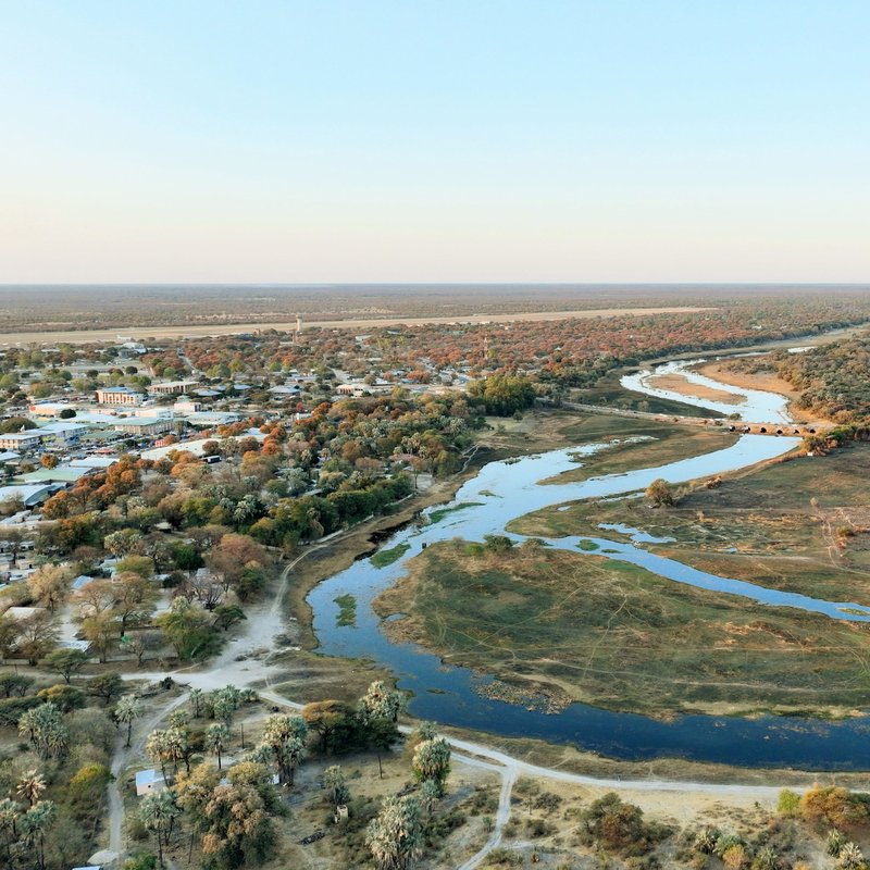 Blick über Maun