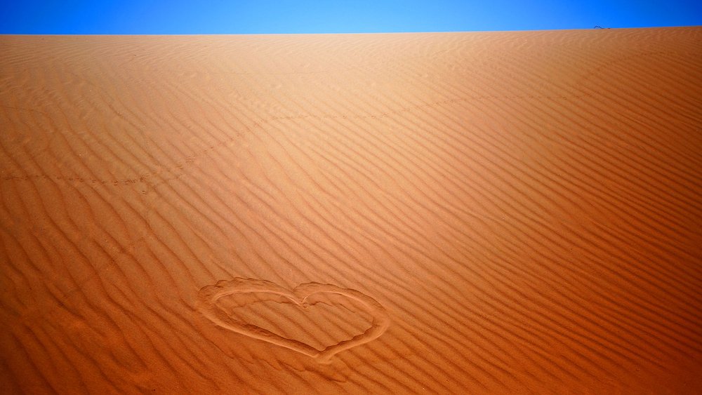 Herz für die Wüste Sossusvlei