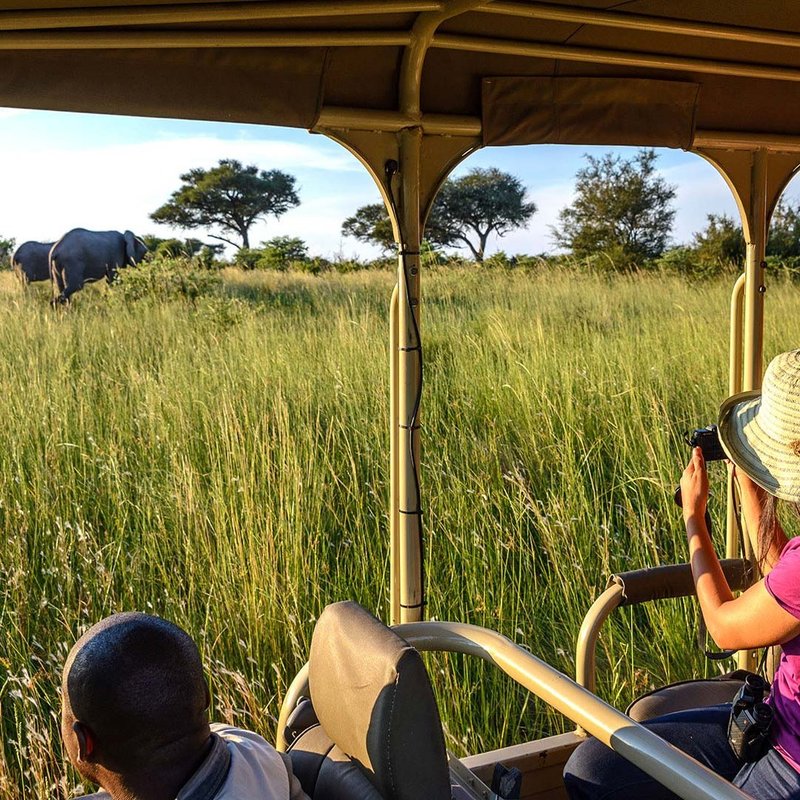 Pirschfahrt in der Zambezi Region