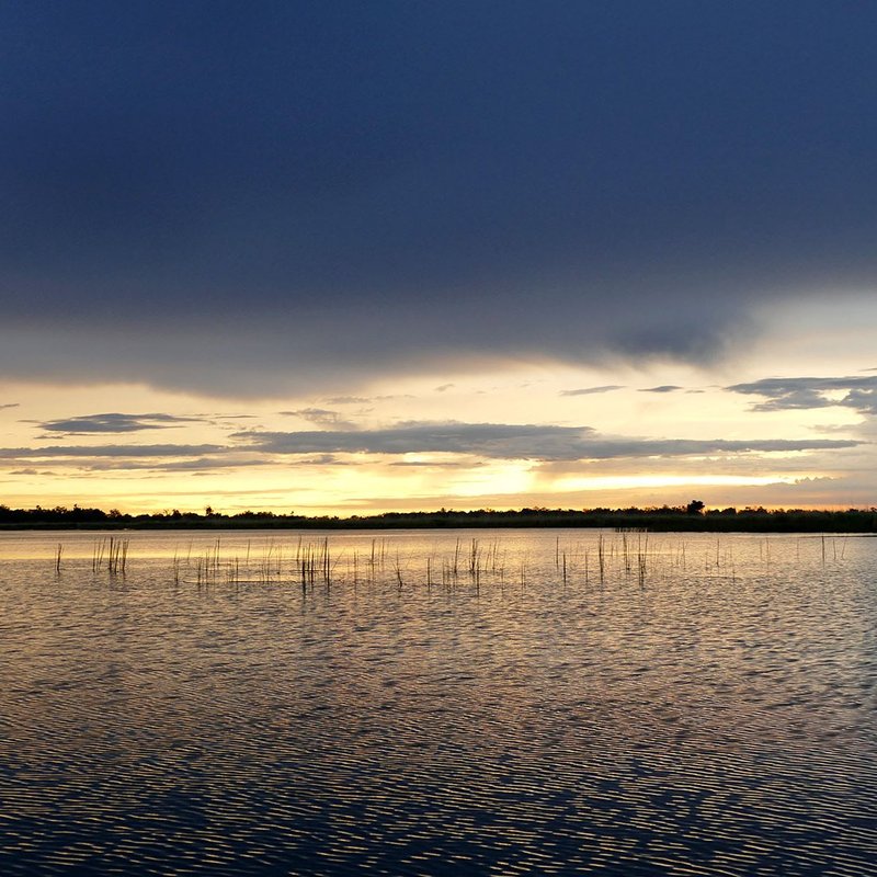 Sonnenuntergang Okavango Delta