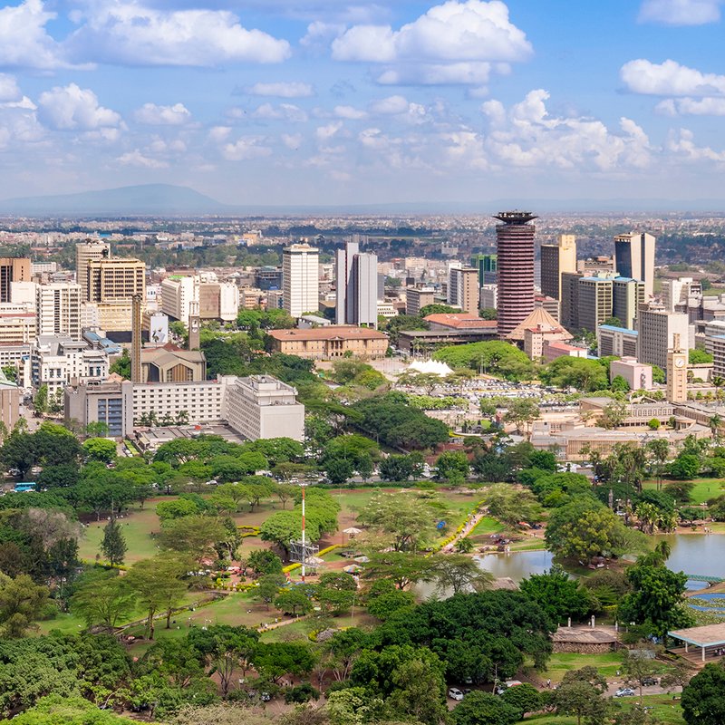 Blick über Nairobi