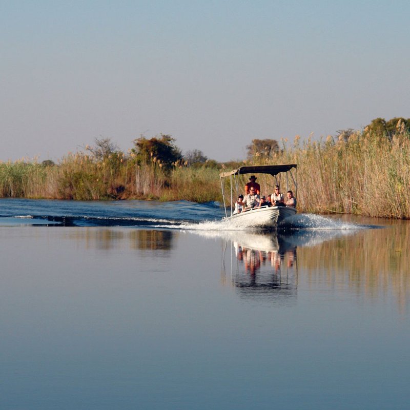 Bootsafari auf dem Okavango River