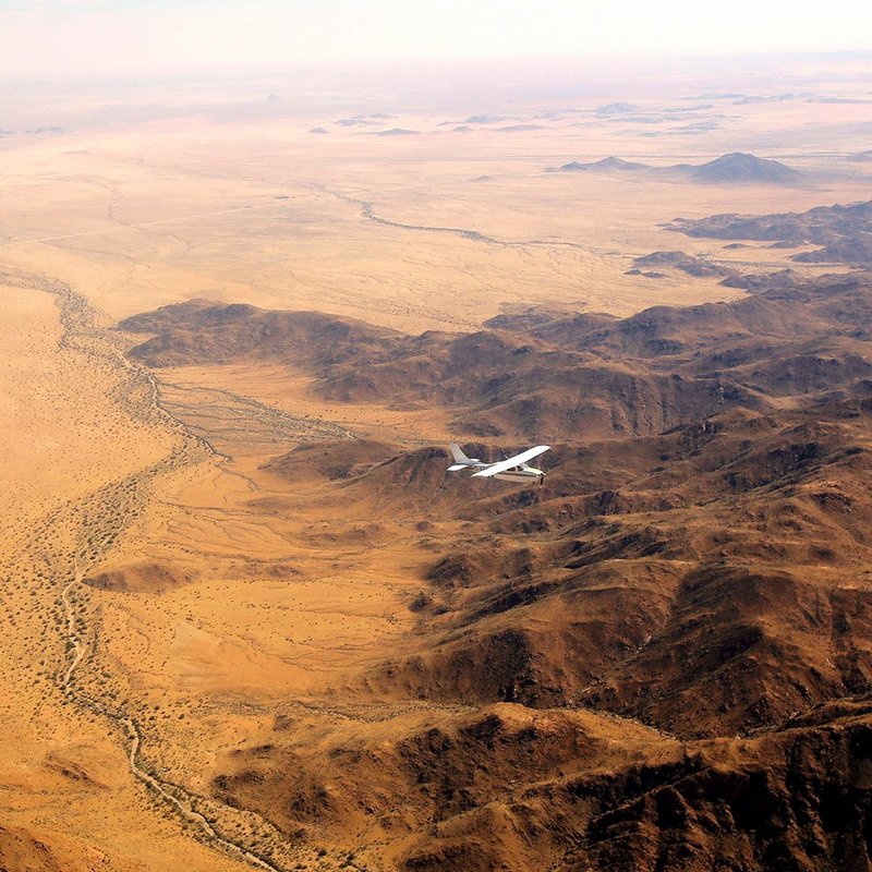 Wüste Namib aus der Luft
