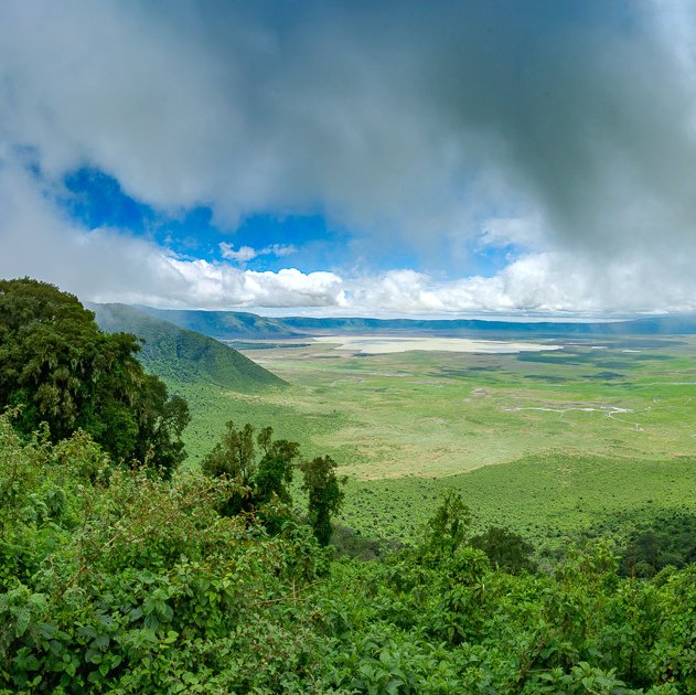 Blick in den Ngorongoro Krater, Tansania