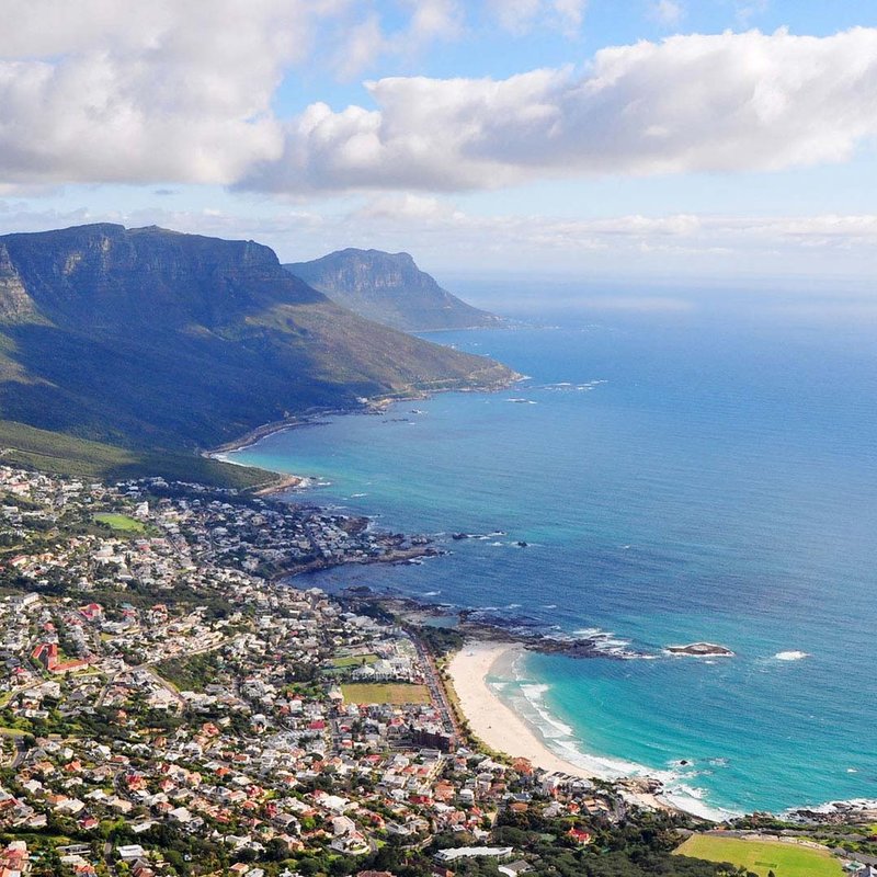 Kapstadt Blick von oben auf die Stadt 