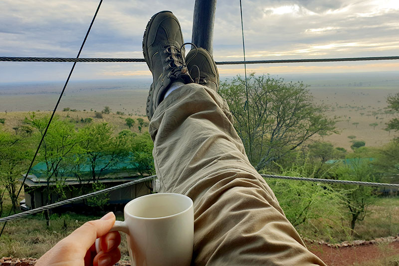 Entspannung auf Afrikareise in der Serengeti