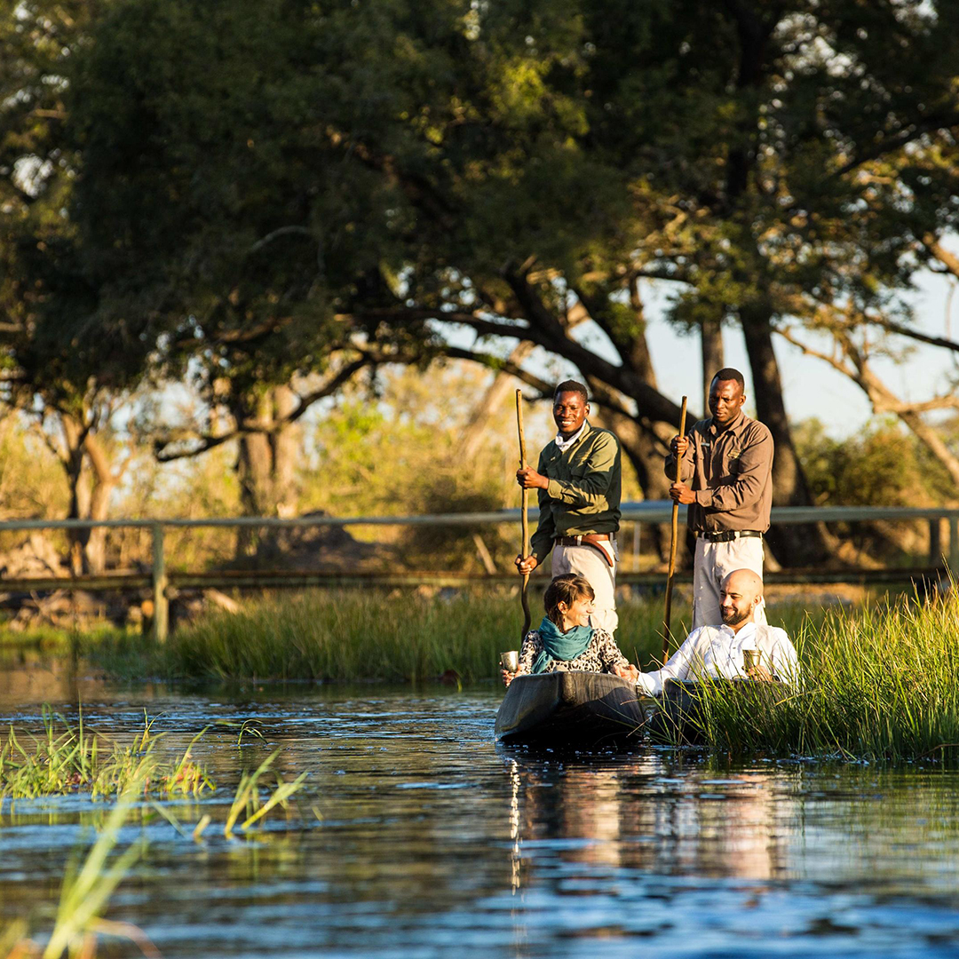 Mokorofahrt im Okavango Delta
