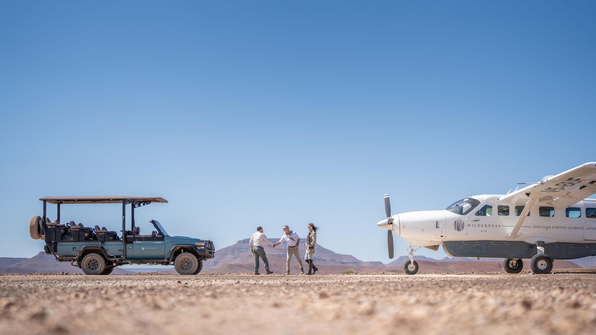 Flugsafari durch Namibia