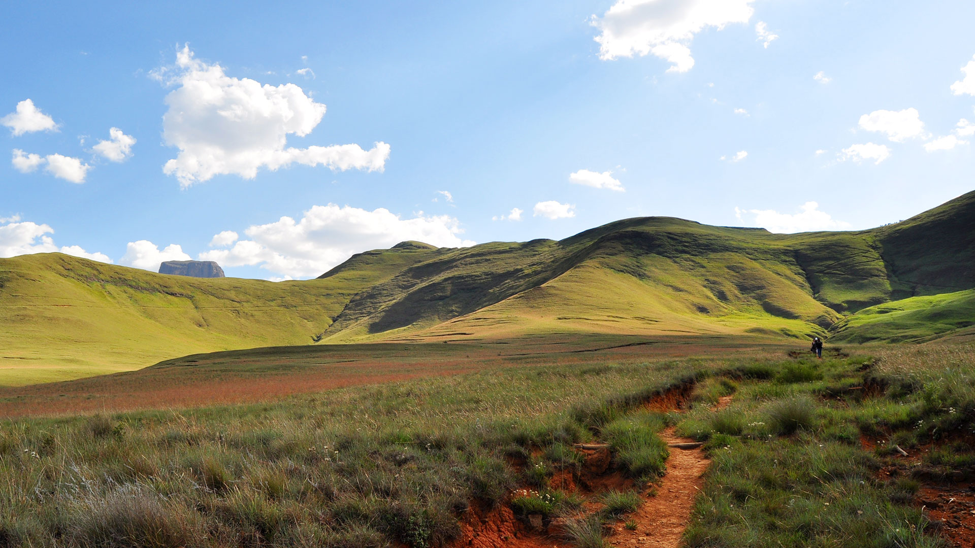 Drakensberge Landschaft mit Pfad